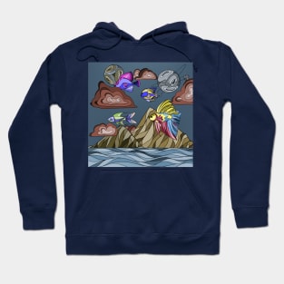 Space fish Hoodie